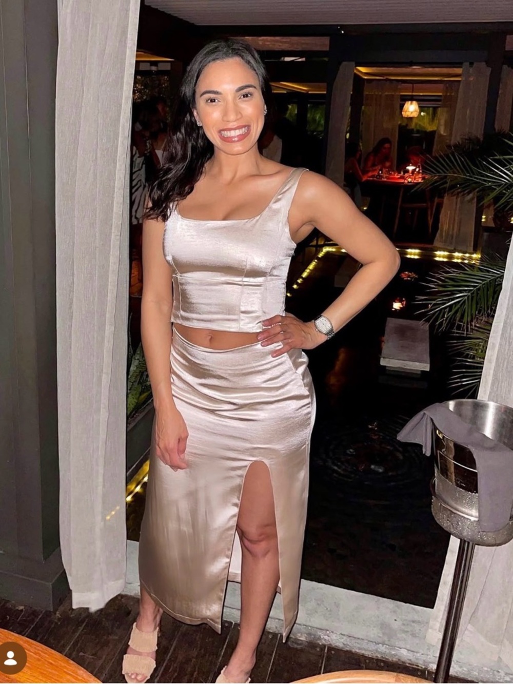 Elegant Cream set (Skirt and Top)